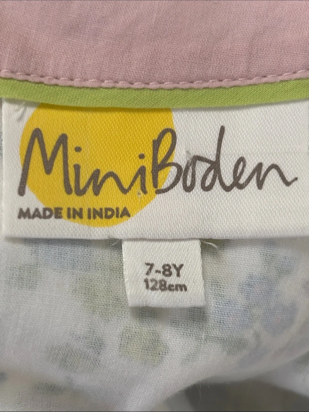 Mini Boden  Floral Tiered Dress  7/8